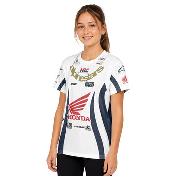 Jett Lawrence 96 Honda Black Line Youth Short Sleeve Motocross Jersey