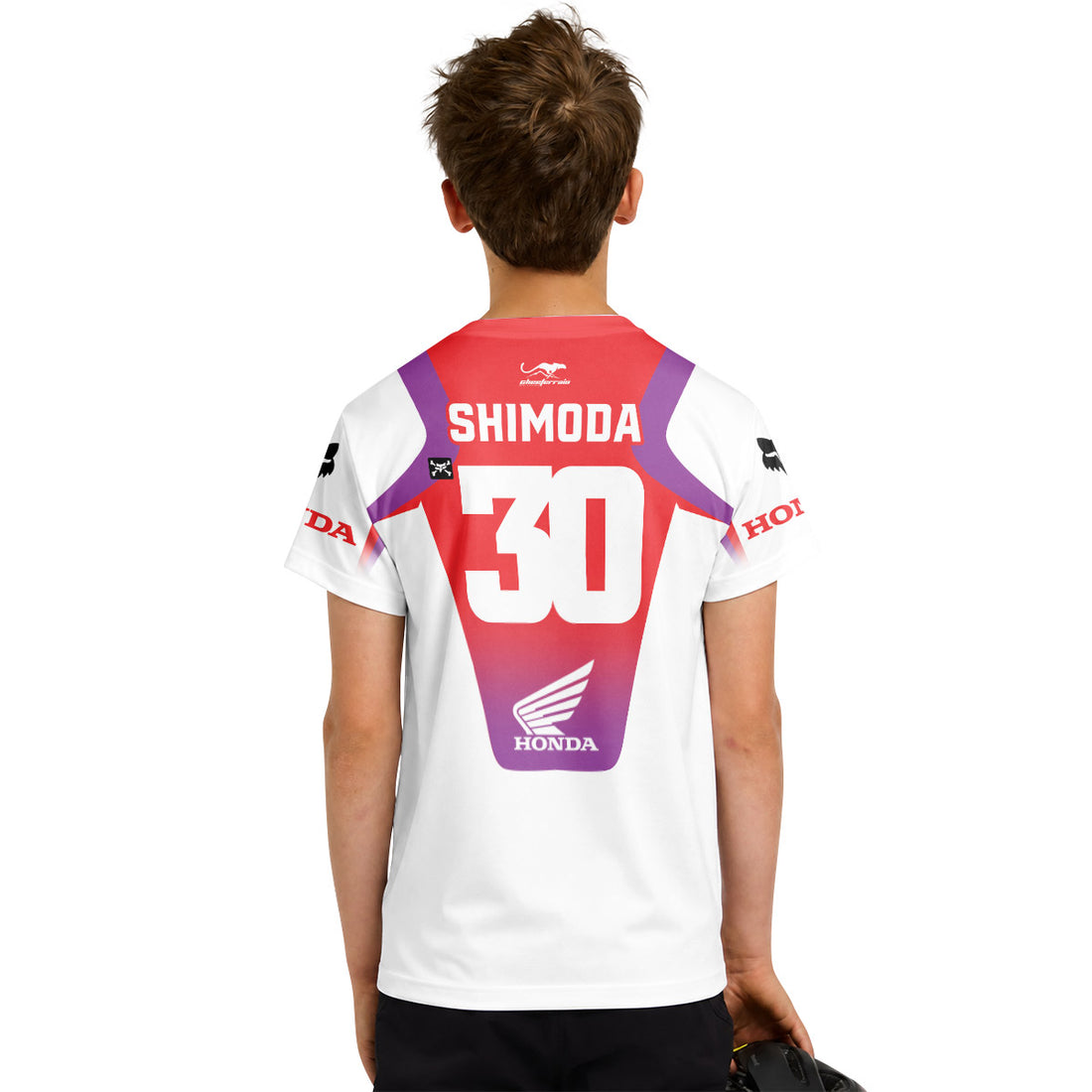 Jo Shimoda 30 Honda Progressive Youth Short Sleeve Motocross Jersey