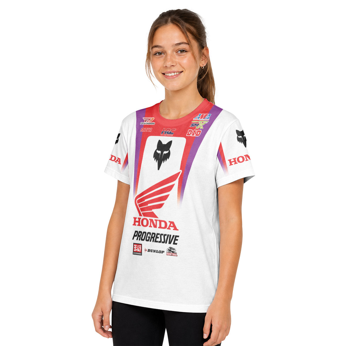 Jo Shimoda 30 Honda Progressive Youth Short Sleeve Motocross Jersey