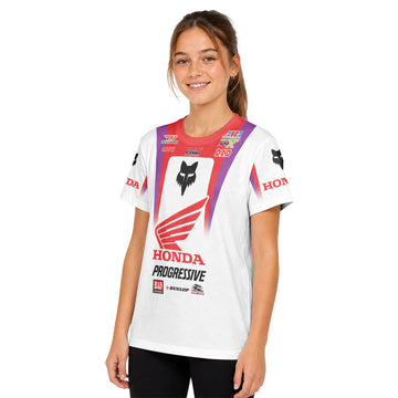 Jo Shimoda 30 Honda Progressive Youth Short Sleeve Motocross Jersey