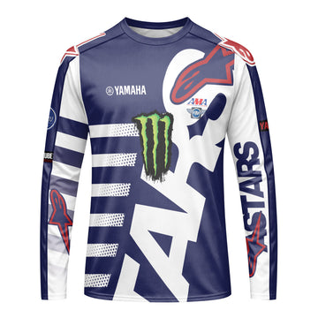 Justin Barcia 51 Yamaha Long Sleeve Motocross Jersey