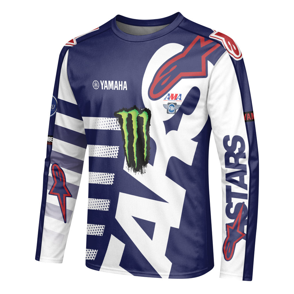 Justin Barcia 51 Yamaha Long Sleeve Motocross Jersey