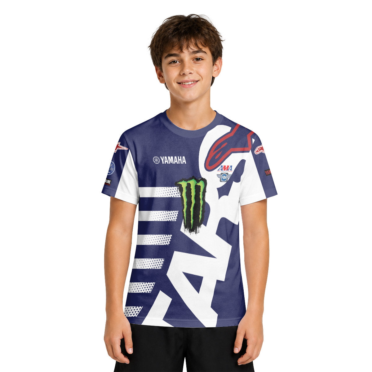 Justin Barcia 51 Yamaha Youth Short Sleeve Motocross Jersey