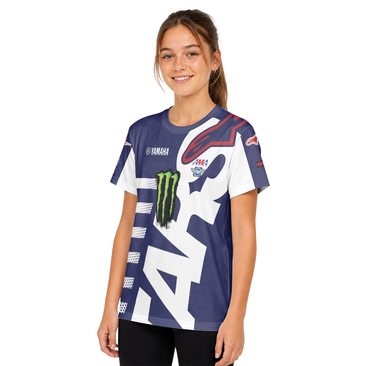 Justin Barcia 51 Yamaha Youth Short Sleeve Motocross Jersey
