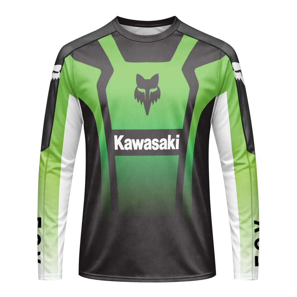 Kawasaki Long Sleeve Motocross Jersey