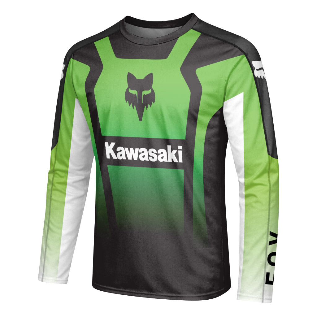 Kawasaki Long Sleeve Motocross Jersey