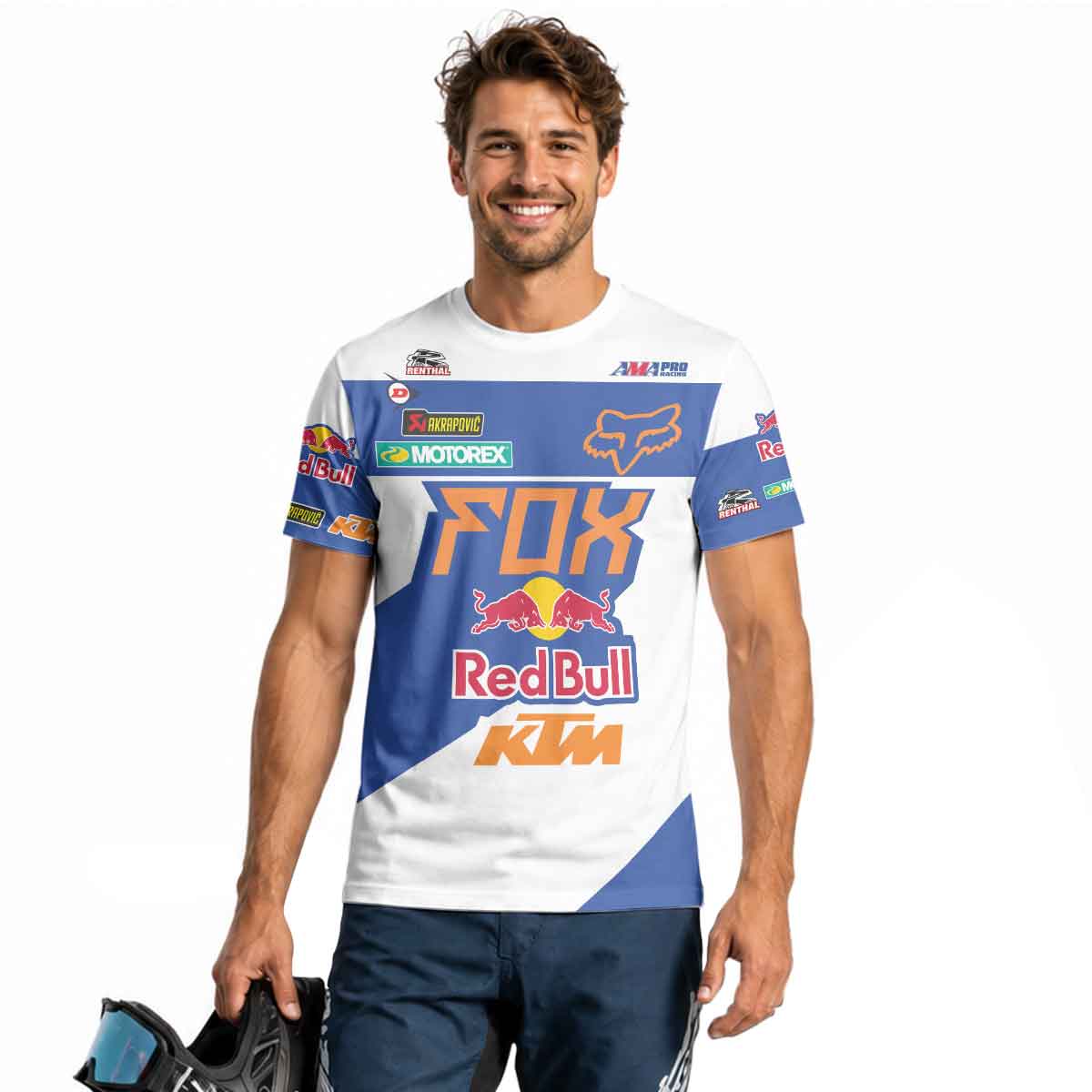 Ken Roczen 94 Blue White Short Sleeve Motocross Jersey