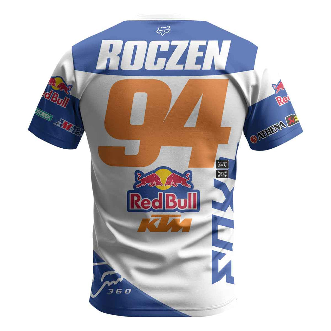Ken Roczen 94 Blue White Short Sleeve Motocross Jersey