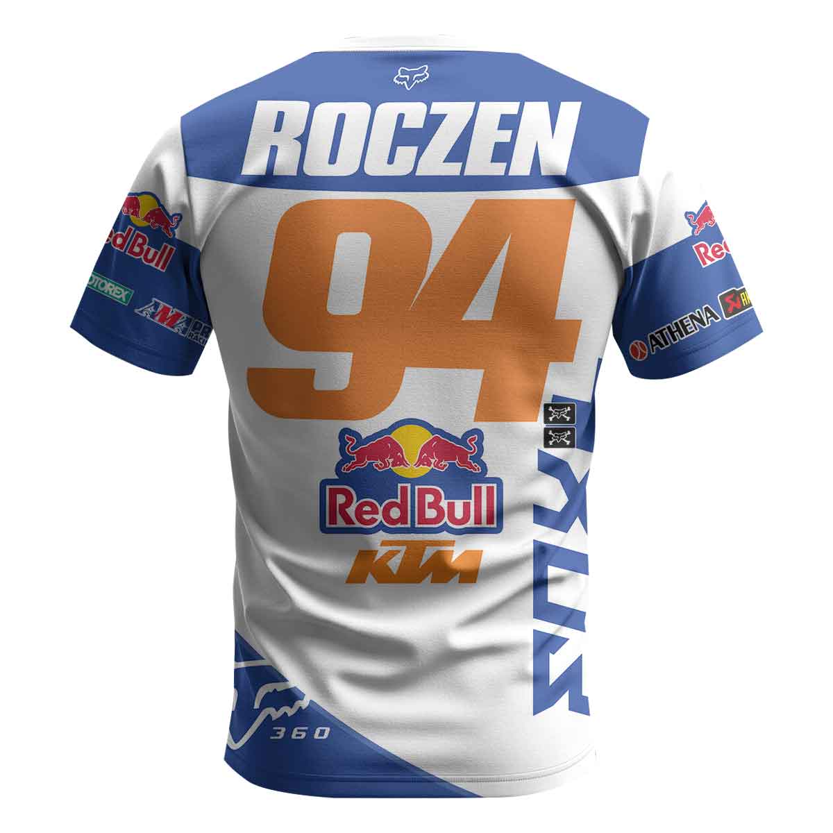 Ken Roczen 94 Blue White Short Sleeve Motocross Jersey