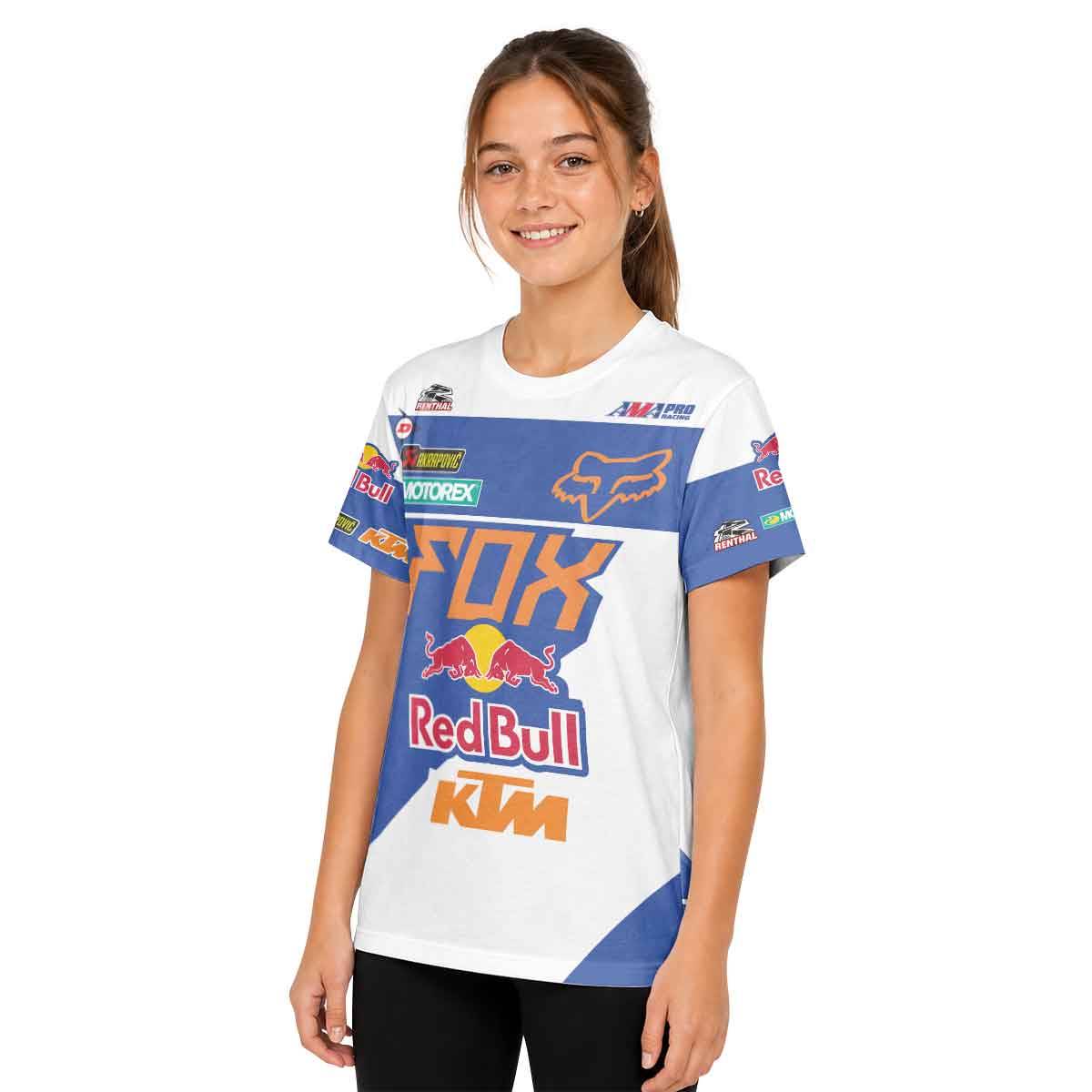 Ken Roczen 94 Blue White Youth Short Sleeve Motocross Jersey