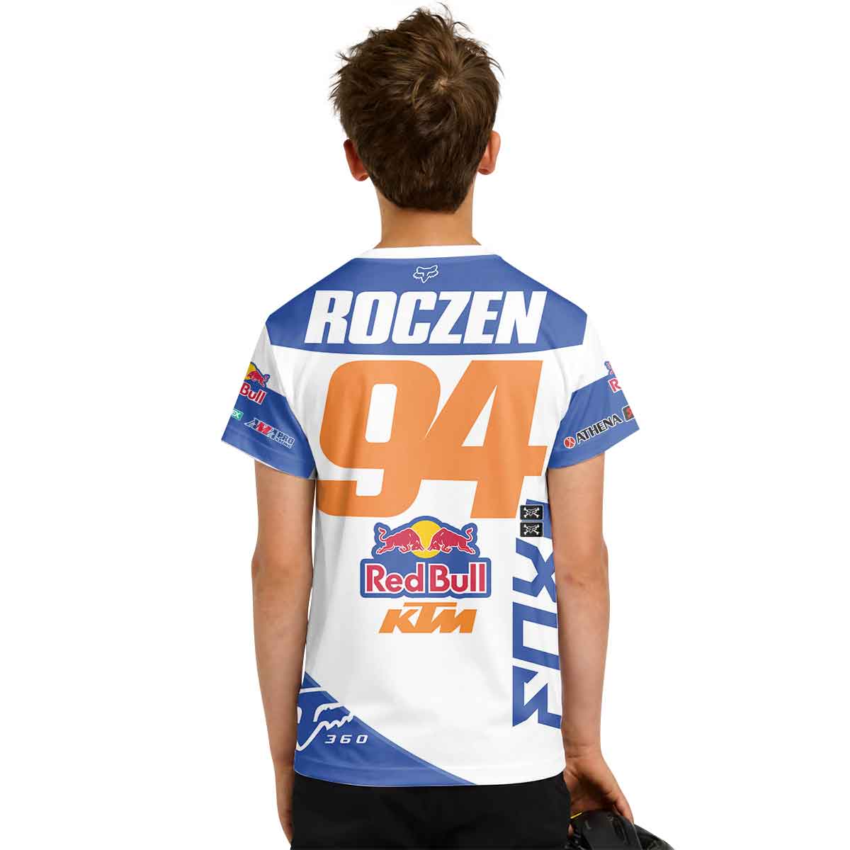 Ken Roczen 94 Blue White Youth Short Sleeve Motocross Jersey