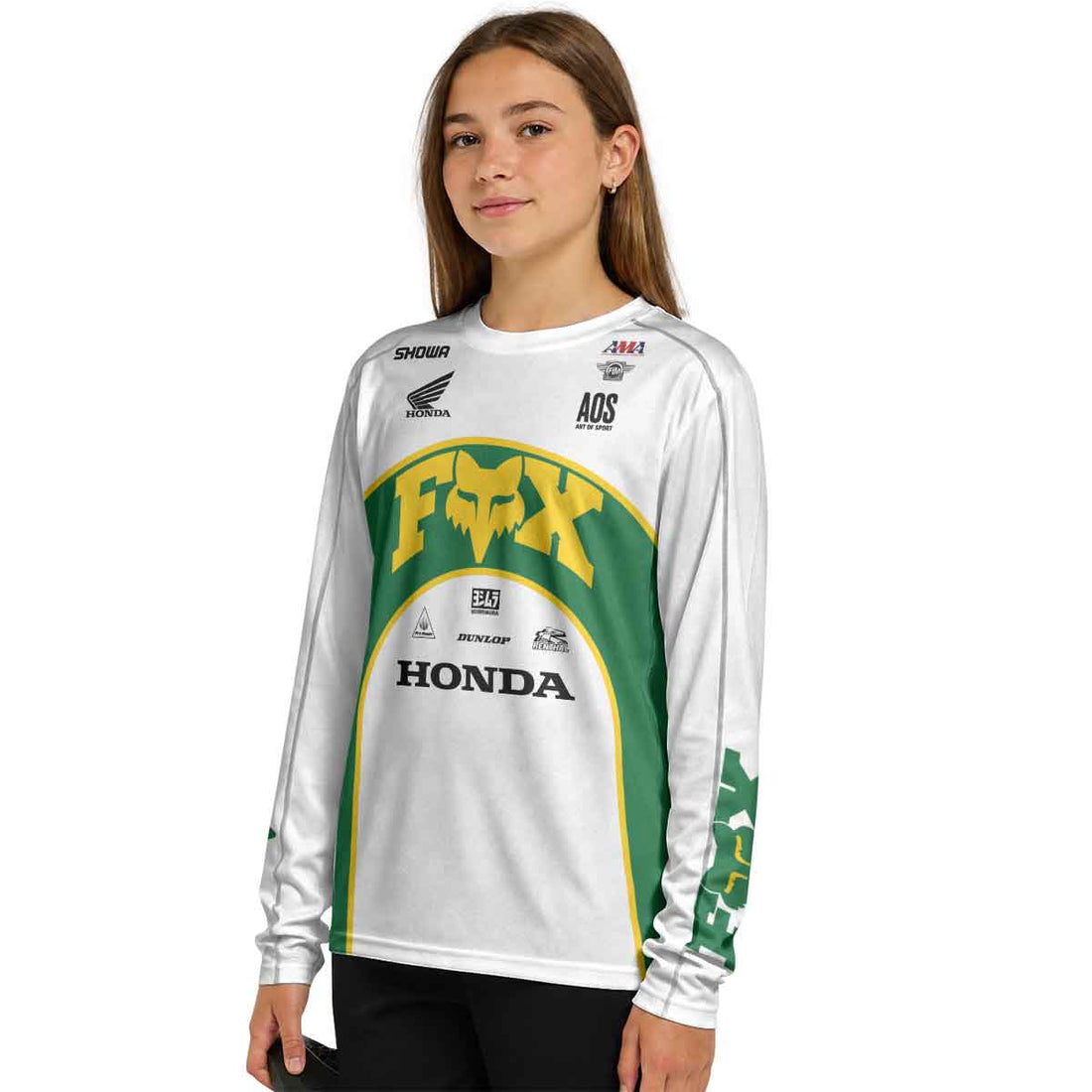 Ken Roczen 94 Green Forest Youth Long Sleeve Motocross Jersey