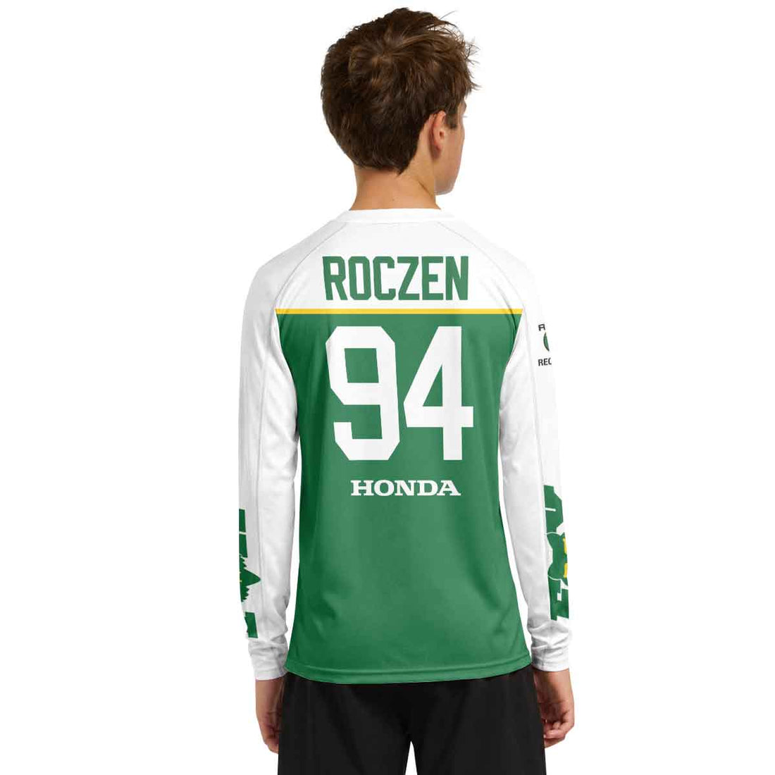 Ken Roczen 94 Green Forest Youth Long Sleeve Motocross Jersey