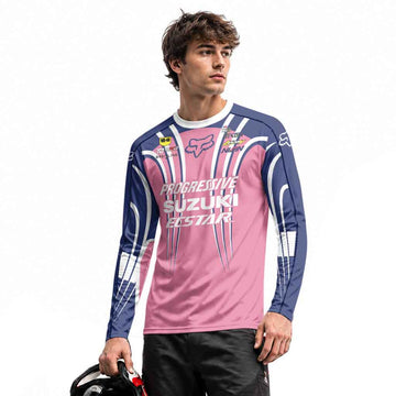 Ken Roczen 94 Progressive Pink Long Sleeve Motocross Jersey