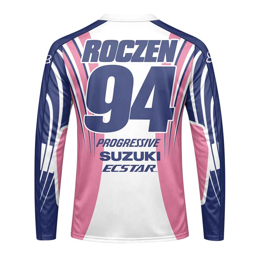 Ken Roczen 94 Progressive Pink Long Sleeve Motocross Jersey