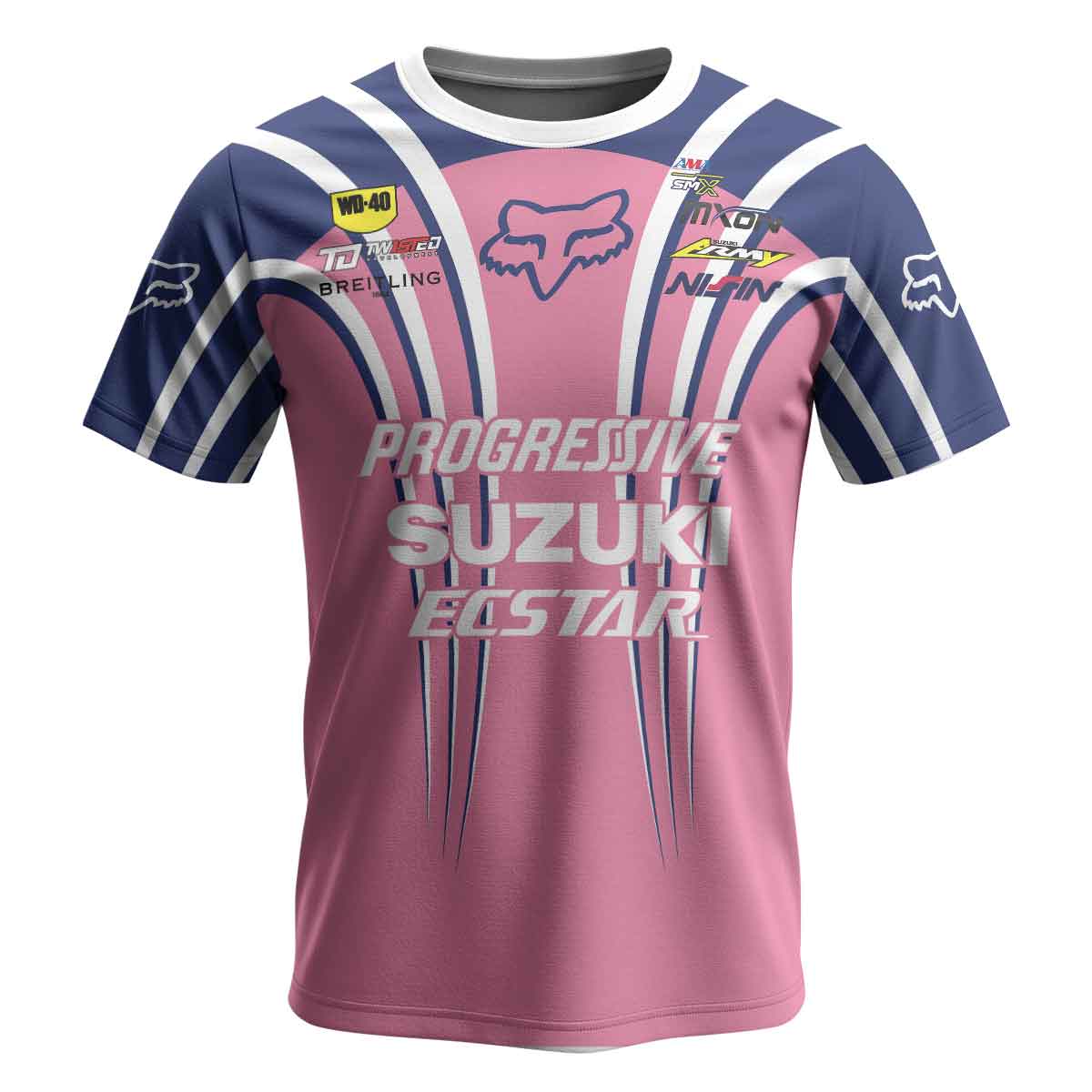 Ken Roczen 94 Progressive Pink Short Sleeve Motocross Jersey