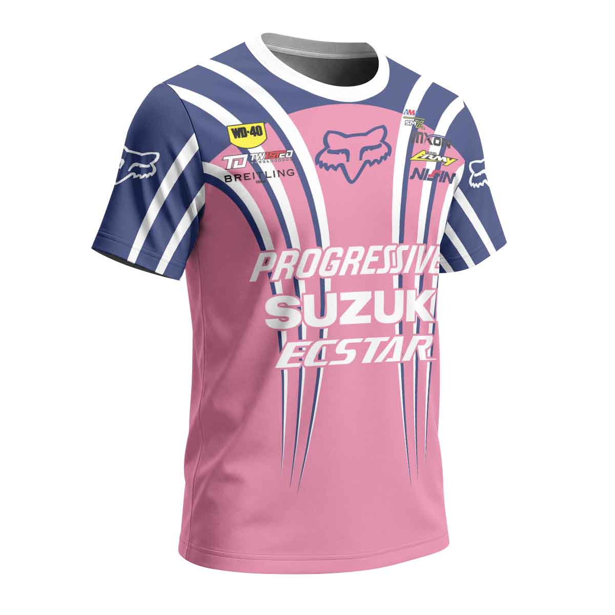 Ken Roczen 94 Progressive Pink Short Sleeve Motocross Jersey