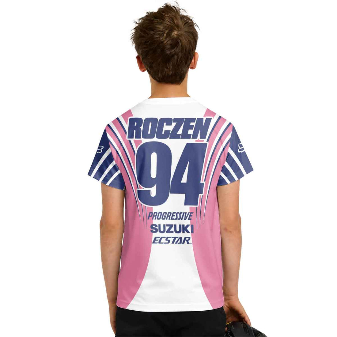 Ken Roczen 94 Suzuki Pink Magenta Youth Short Sleeve Motocross Jersey