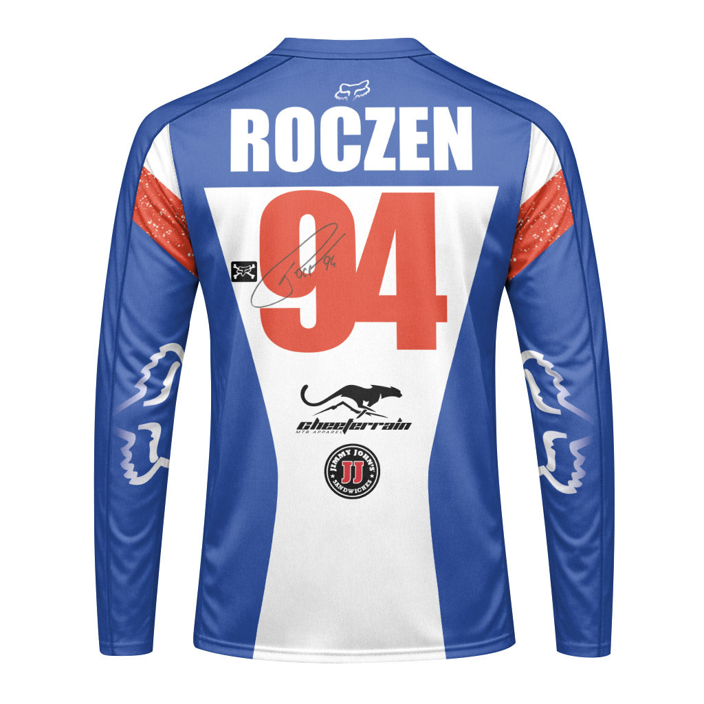 Ken Roczen 94 Suzuki Supercross Blue White Long Sleeve Motocross Jersey