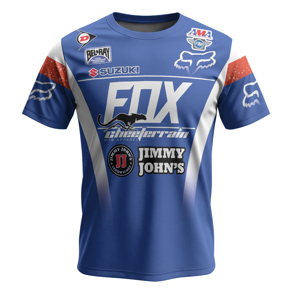 Ken Roczen 94 Suzuki Supercross Blue White Youth Short Sleeve Motocross Jersey