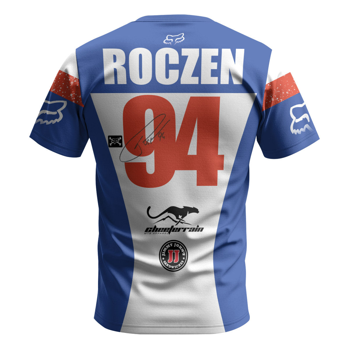 Ken Roczen 94 Suzuki Supercross Blue White Youth Short Sleeve Motocross Jersey
