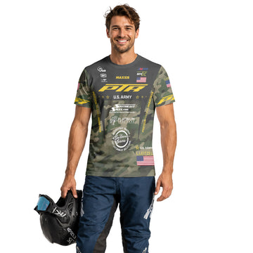 Logan Leitzel 208 Camo Short Sleeve Motocross Jersey