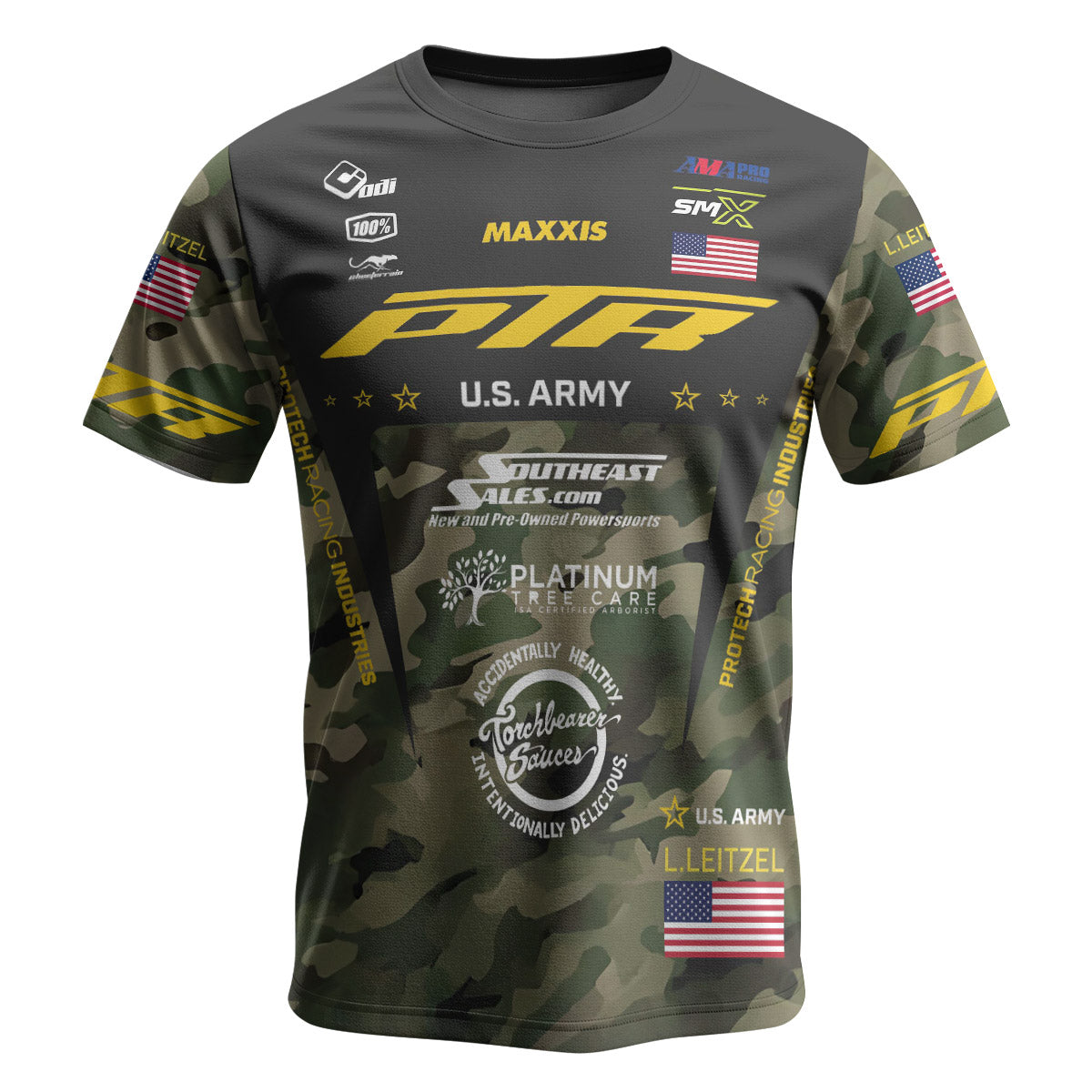 Logan Leitzel 208 Camo Short Sleeve Motocross Jersey