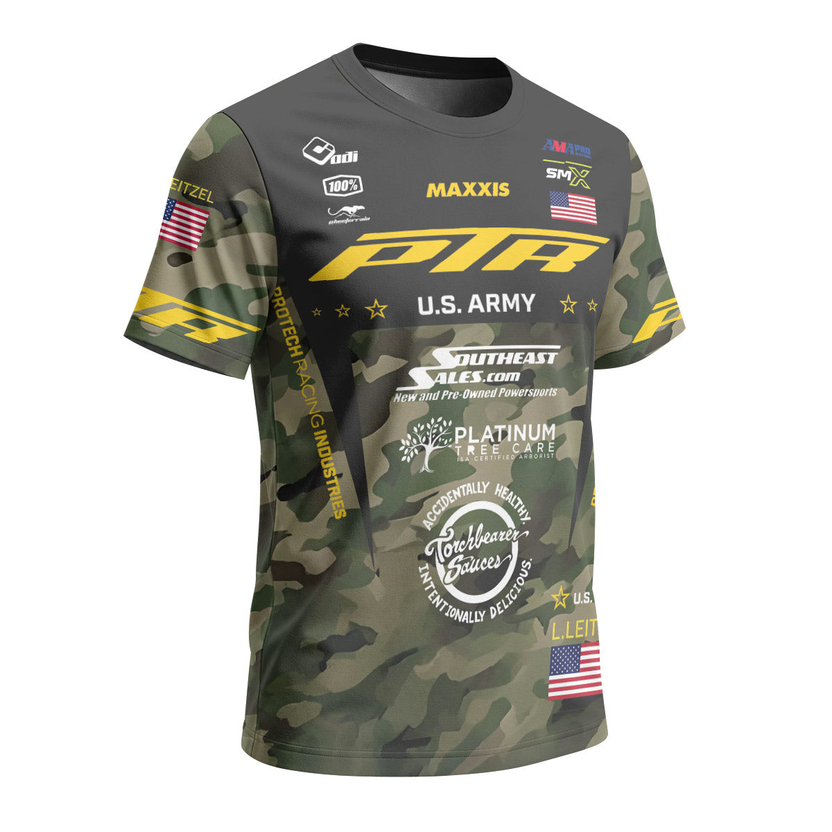 Logan Leitzel 208 Camo Short Sleeve Motocross Jersey
