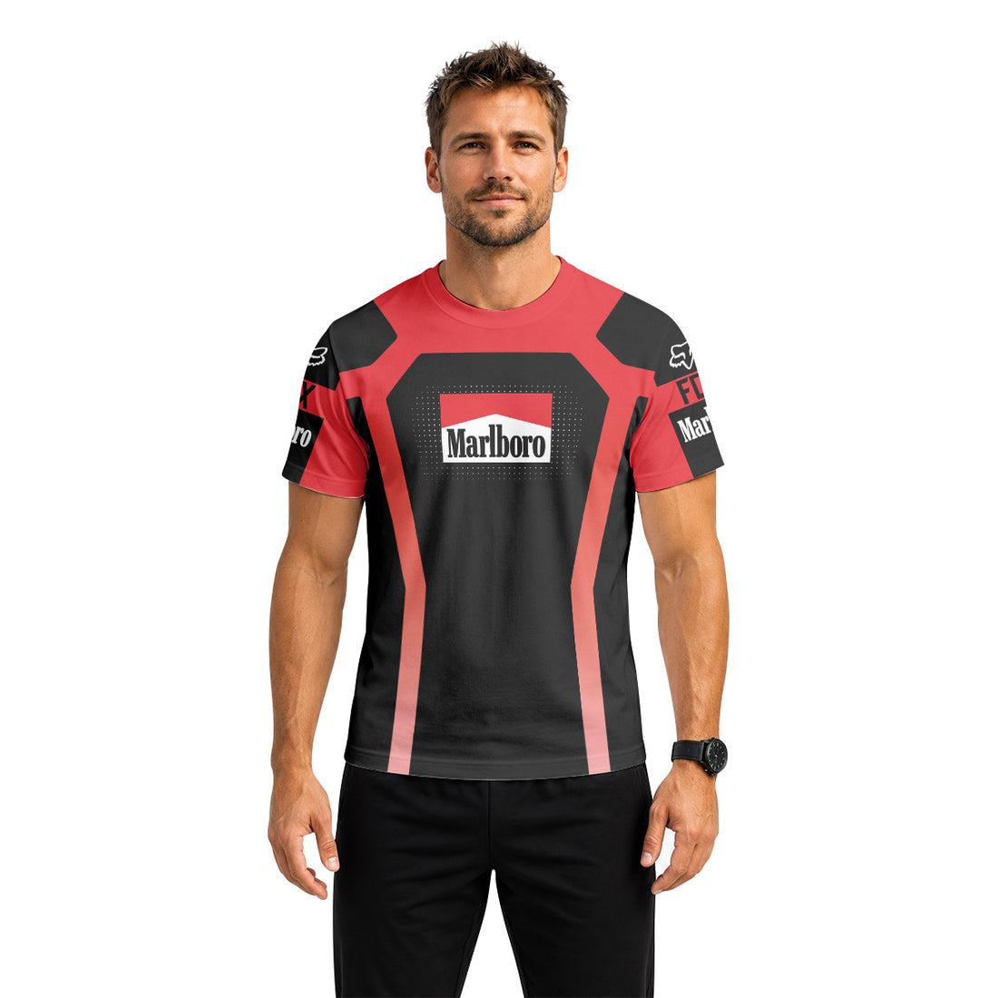 Marlboro Downhill Short Sleeve Mountain Bike Jersey