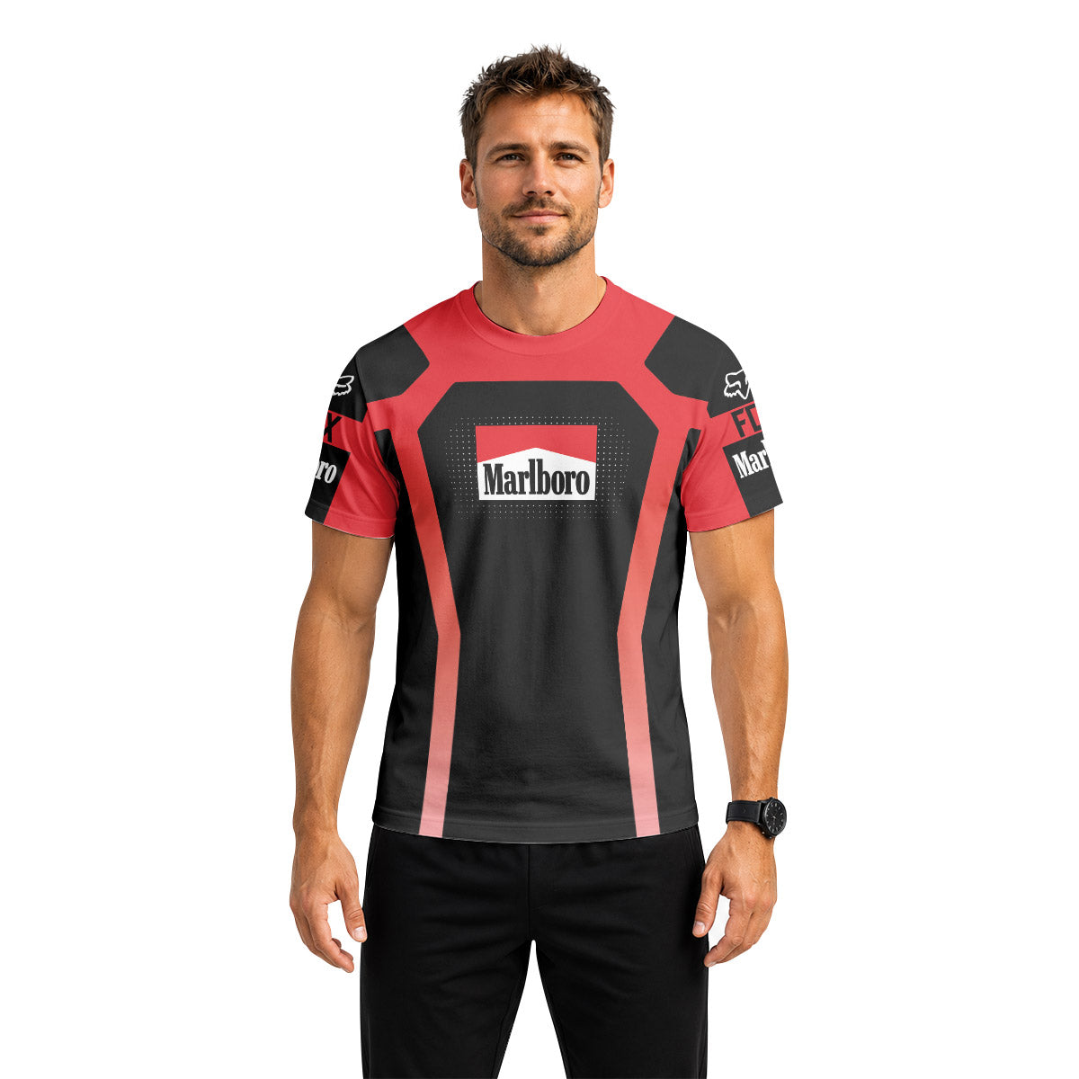 Marlboro Downhill Short Sleeve Mountain Bike Jersey