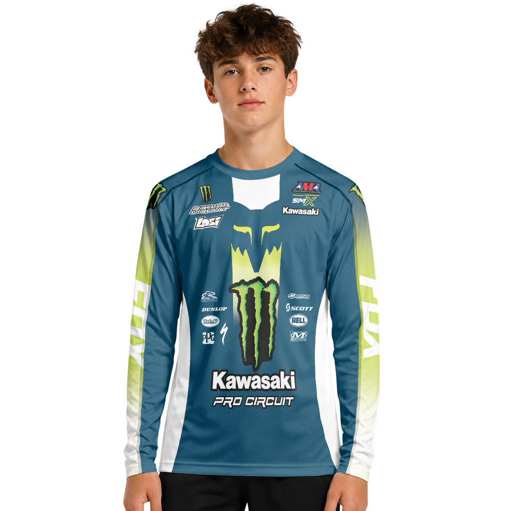 Max Vohland 20 Monster Youth Long Sleeve Motocross Jersey