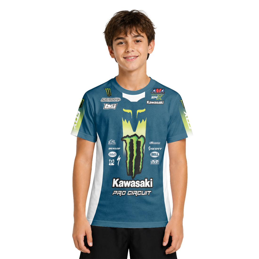 Max Vohland 20 Monster Youth Short Sleeve Motocross Jersey