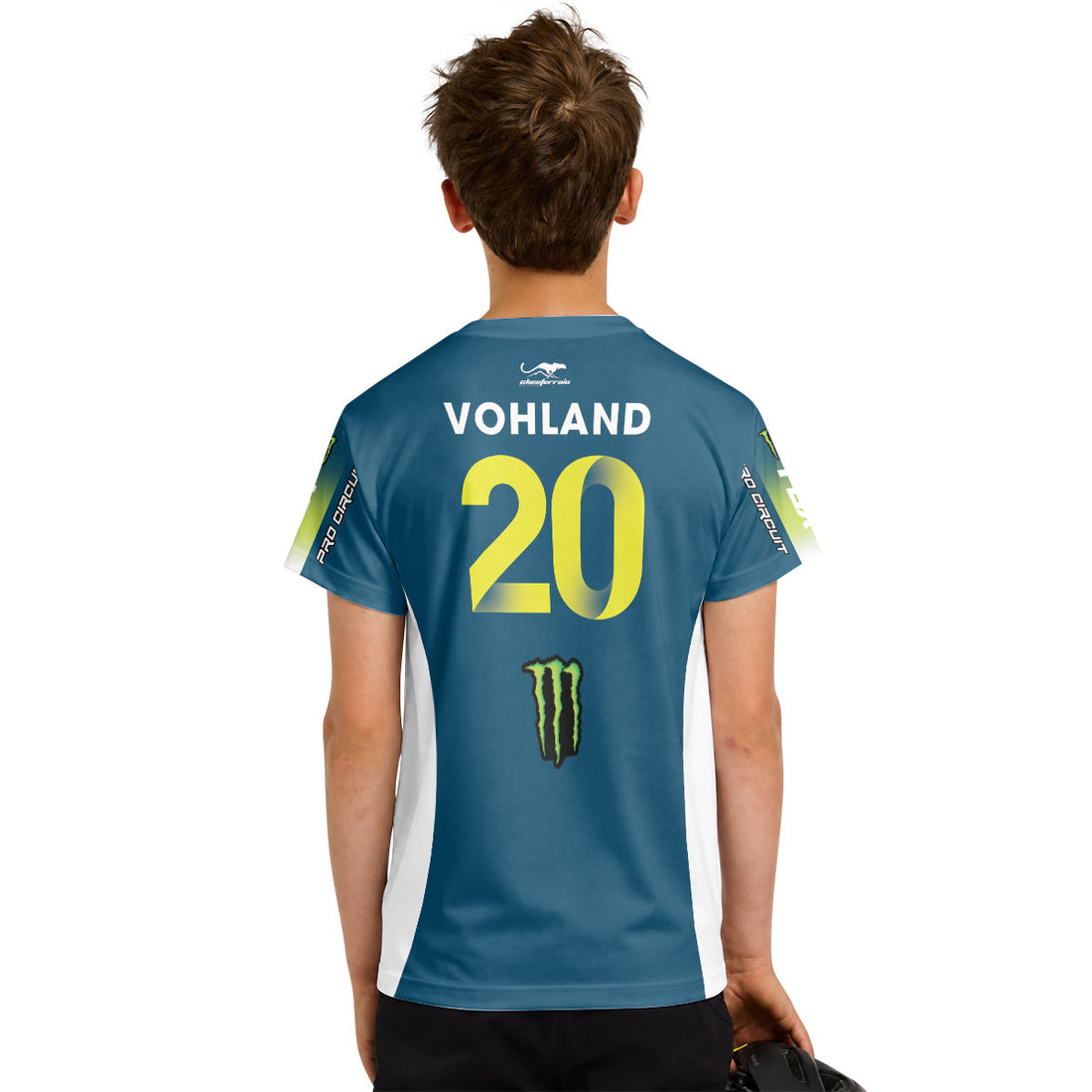 Max Vohland 20 Monster Youth Short Sleeve Motocross Jersey