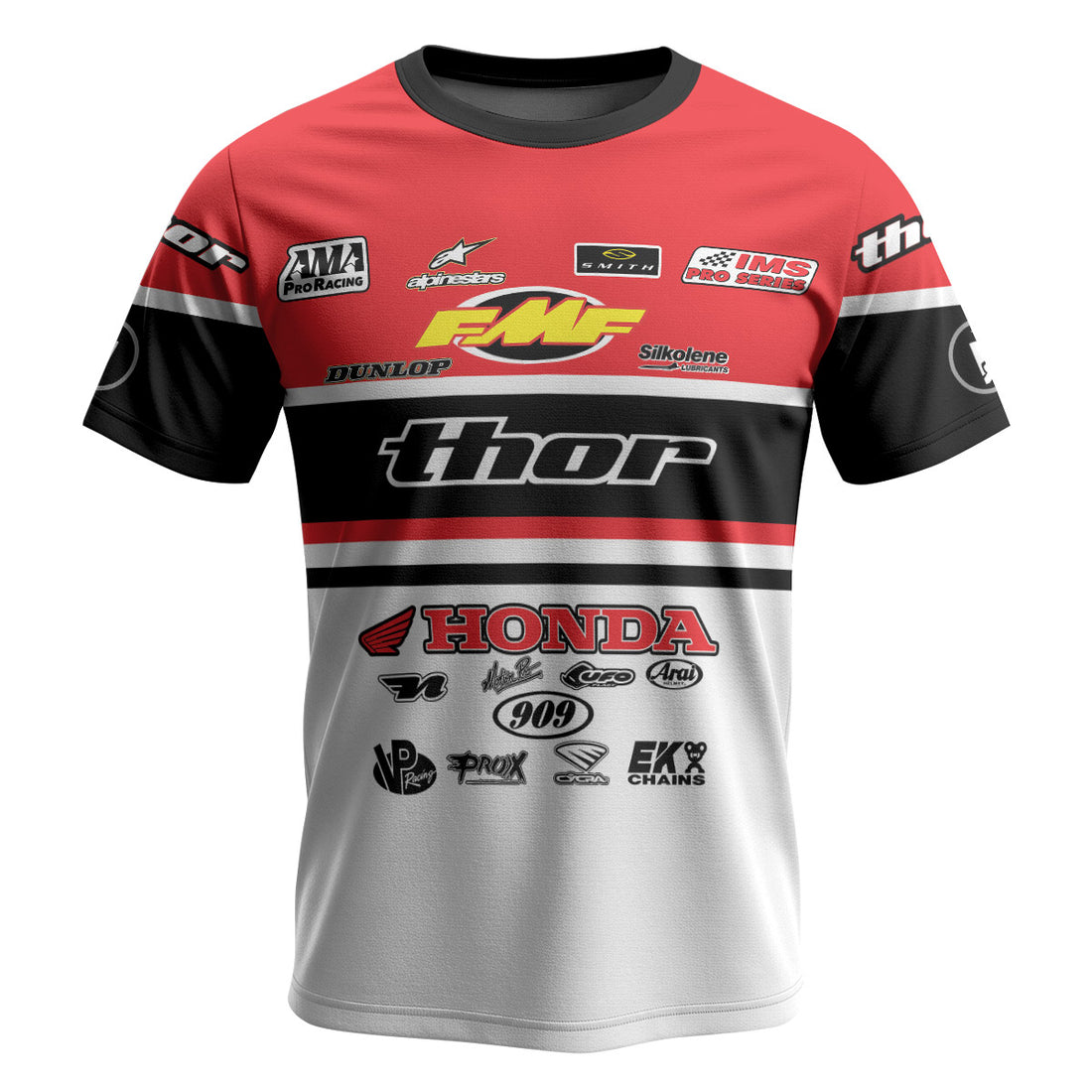 Maximus Vohland 711 Red White Short Sleeve Motocross Jersey