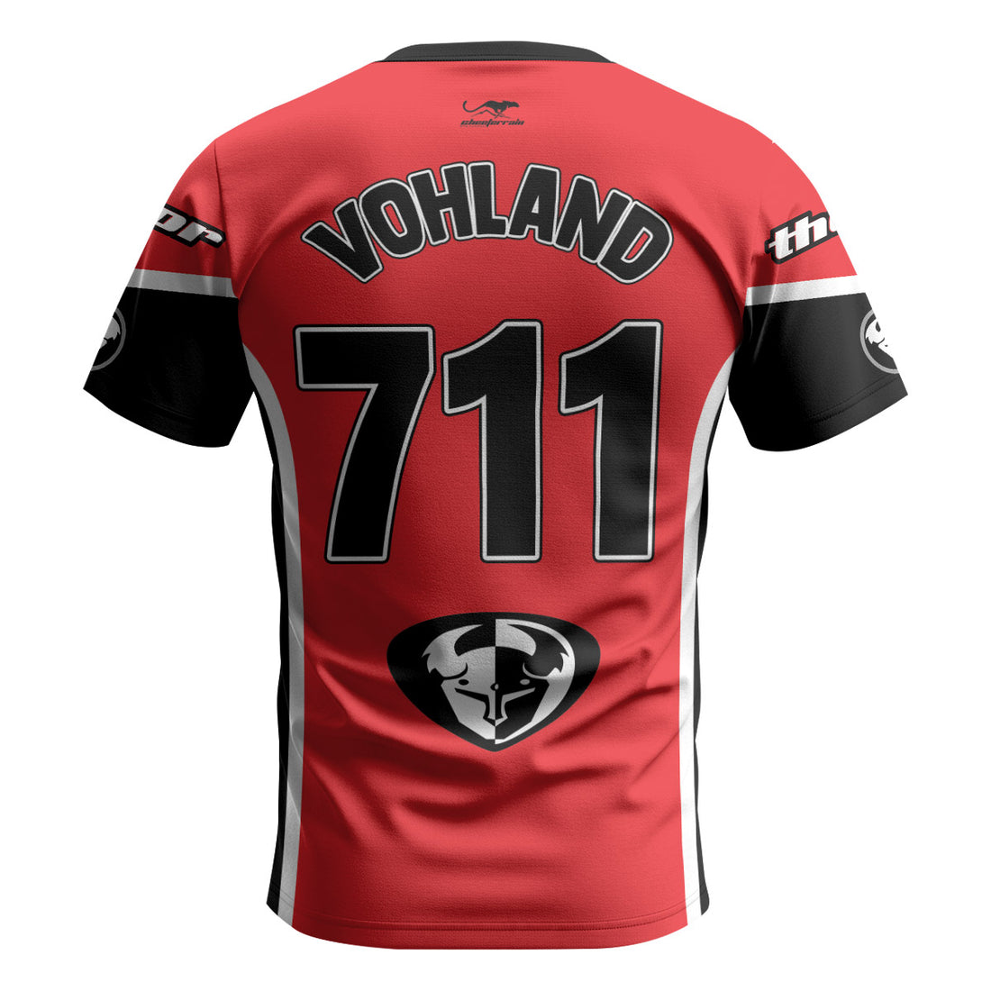 Maximus Vohland 711 Red White Short Sleeve Motocross Jersey