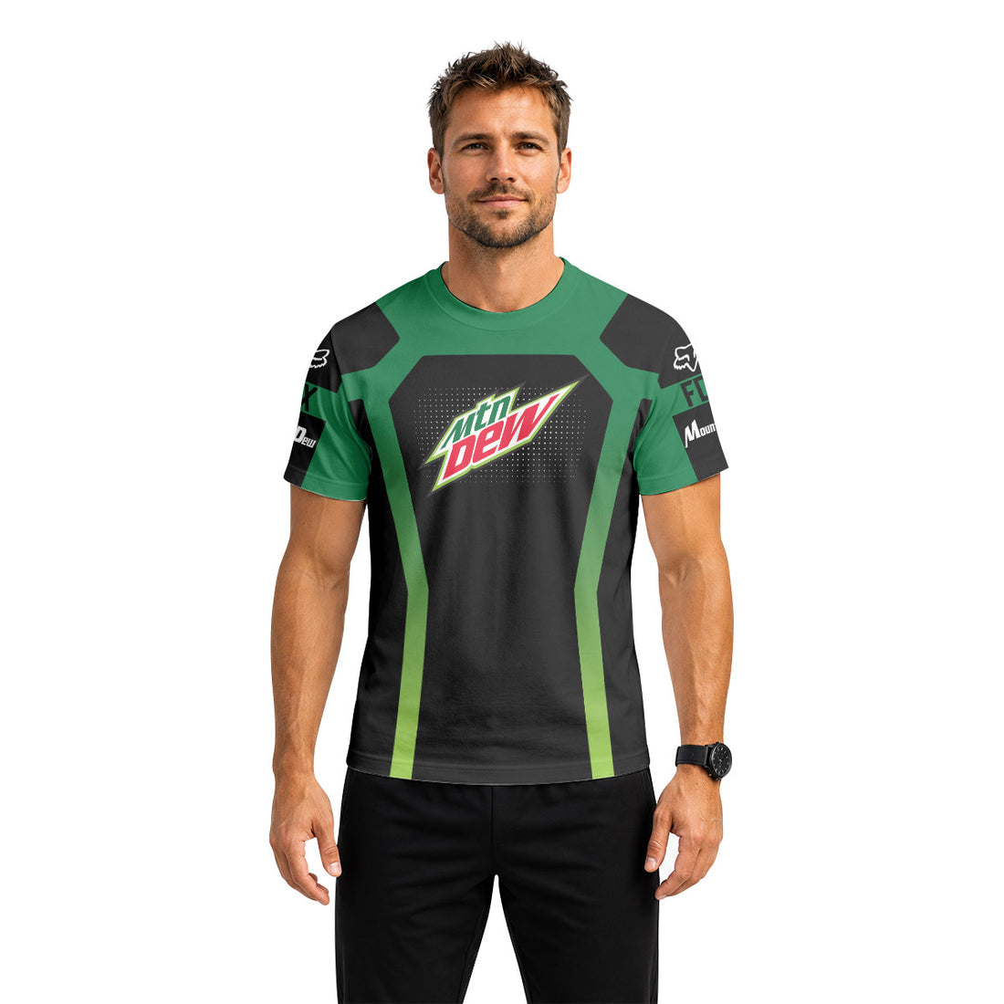 Mountain Dew Downhill Short Sleeve Mountain Bike Jersey