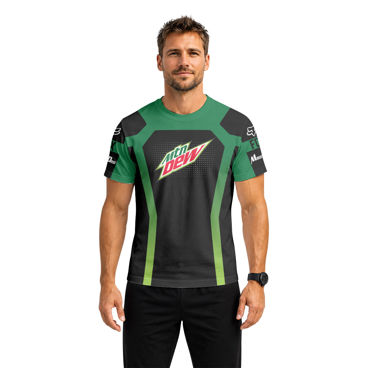 Mountain Dew Downhill Short Sleeve Mountain Bike Jersey