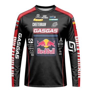 Pierce Brown 44 Red Bull Black Long Sleeve Motocross Jersey