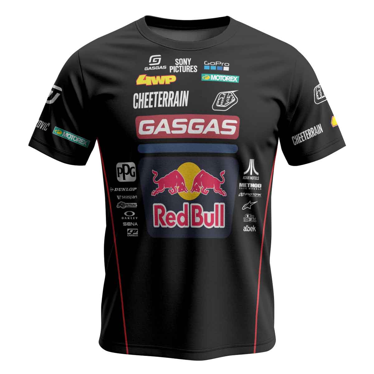 Pierce Brown 44 Red Bull Black Short Sleeve Motocross Jersey