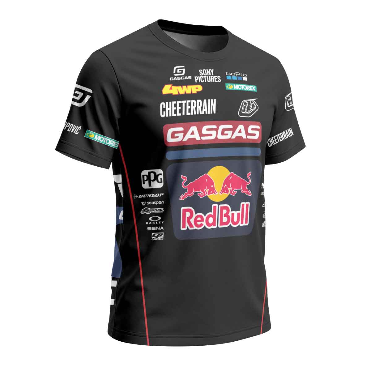 Pierce Brown 44 Red Bull Black Short Sleeve Motocross Jersey