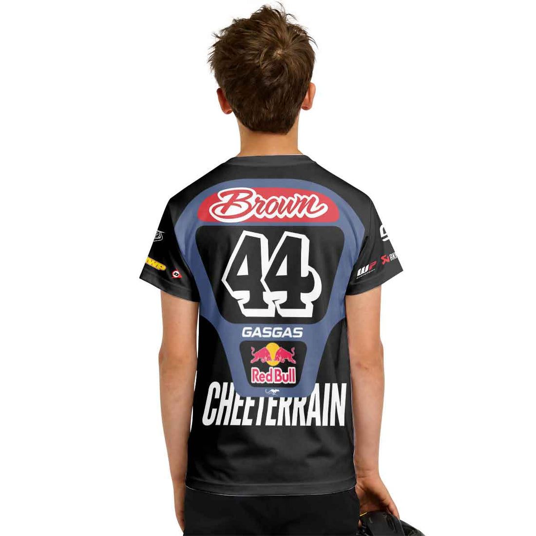 Pierce Brown 44 Red Bull Black Youth Short Sleeve Motocross Jersey