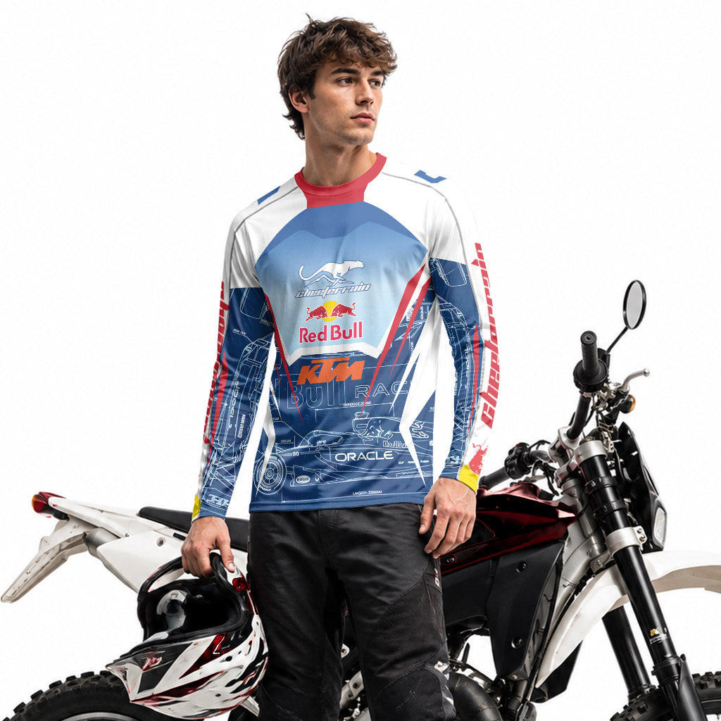 Red Bull Racing Long Sleeve Motocross Jersey