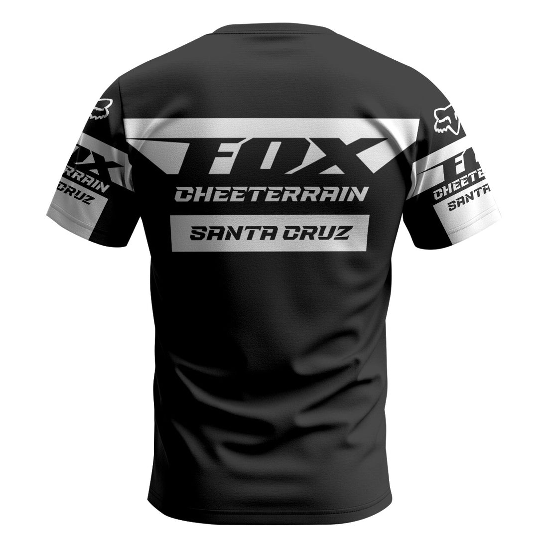 Santa Cruz Racing White Short Sleeve Mountain Bike Jersey