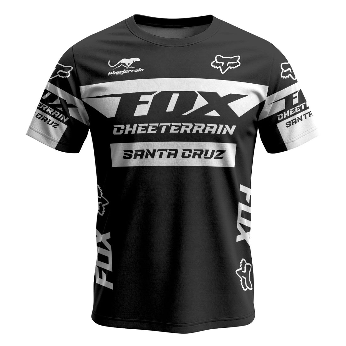 Santa Cruz Racing White Short Sleeve Mountain Bike Jersey