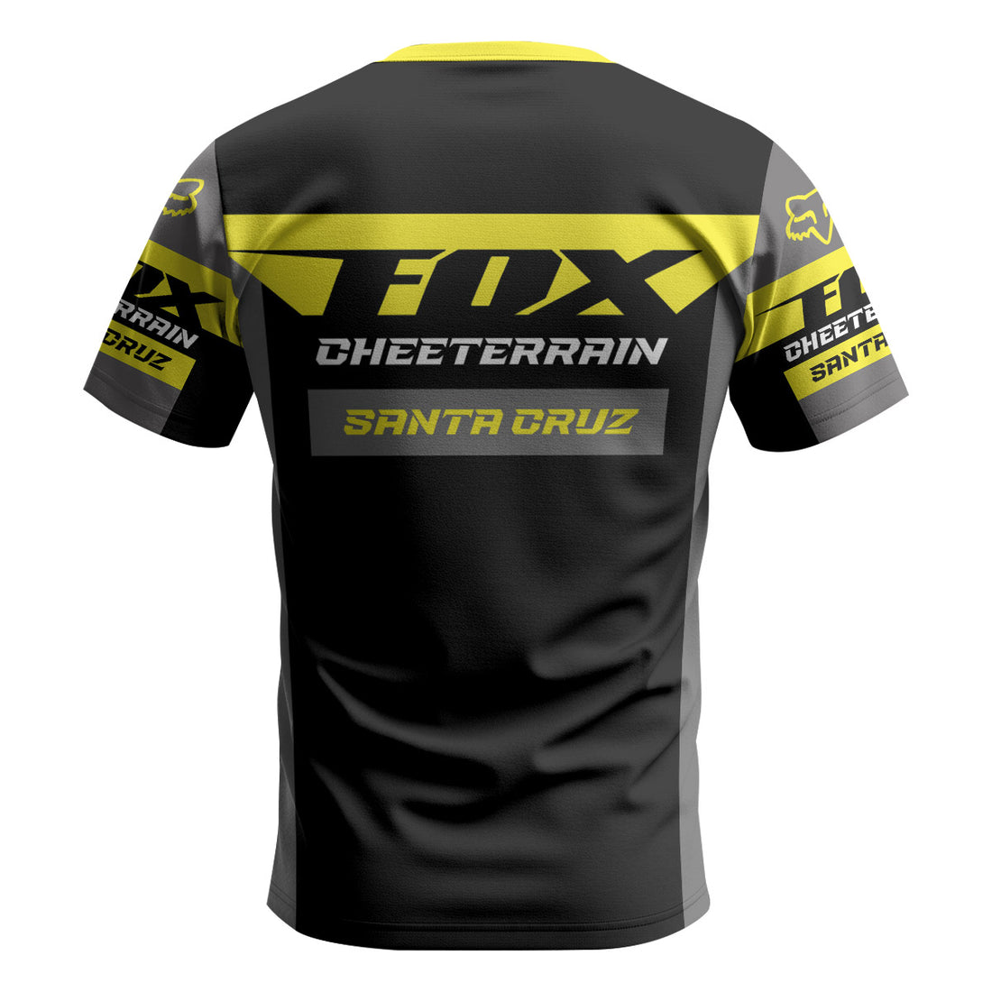 Santa Cruz Racing Yellow Short Sleeve Mountain Bike Jersey