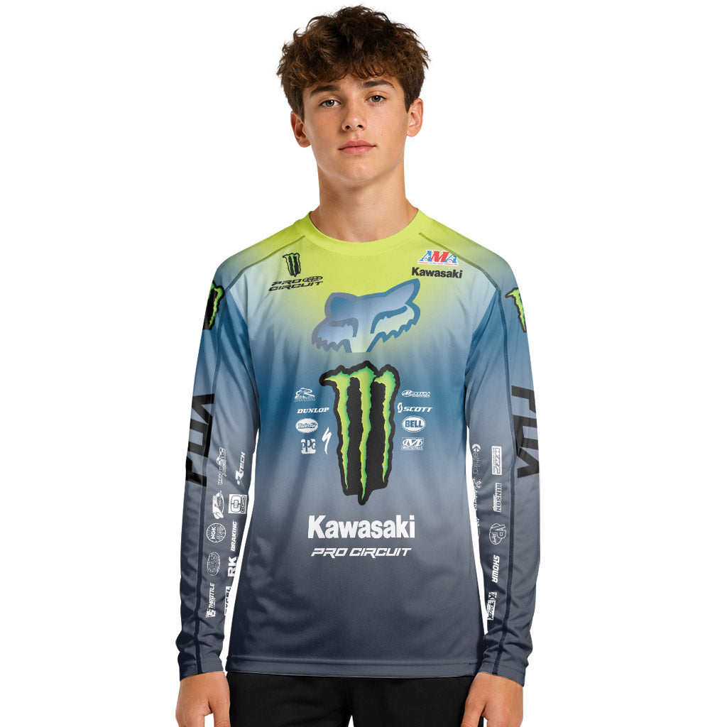 Seth Hammaker 150 Monster Youth Long Sleeve Motocross Jersey