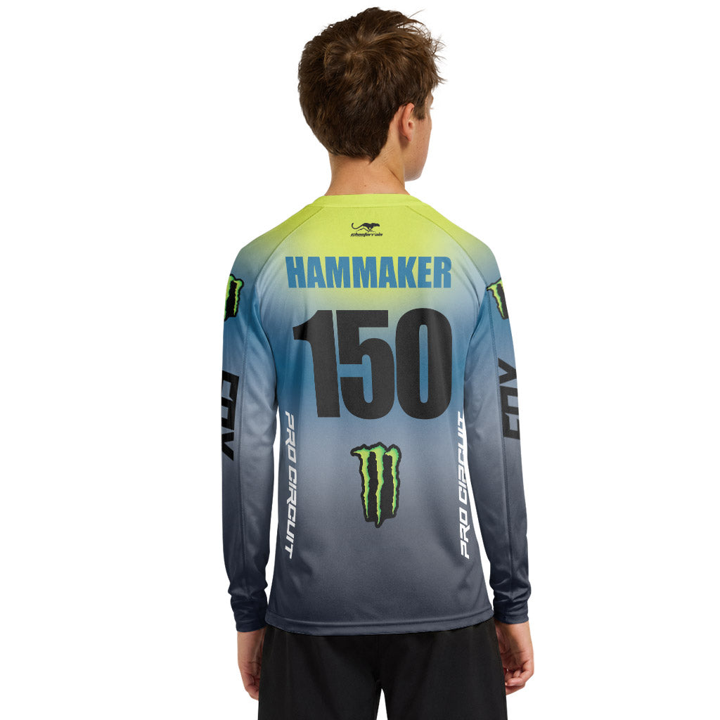 Seth Hammaker 150 Monster Youth Long Sleeve Motocross Jersey