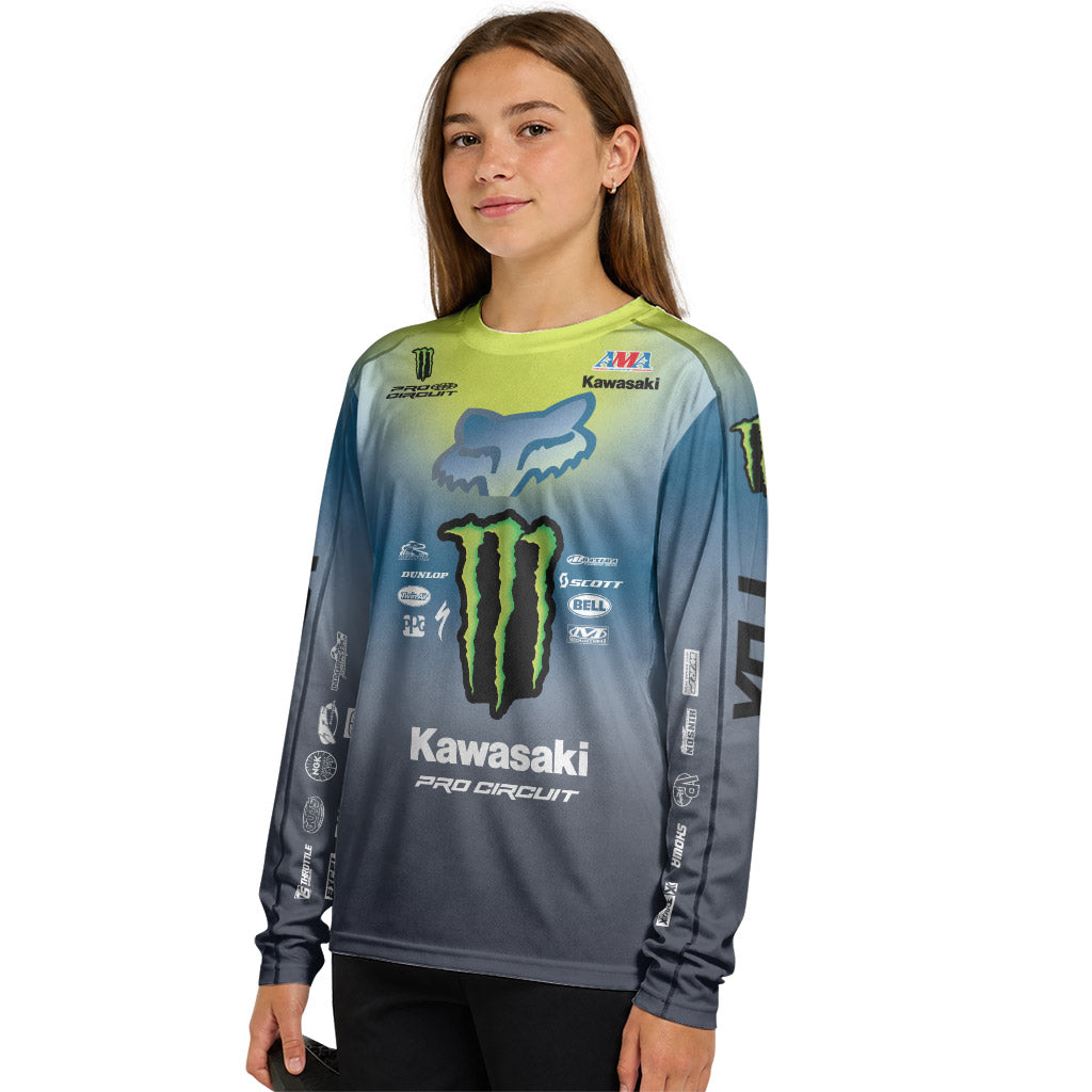 Seth Hammaker 150 Monster Youth Long Sleeve Motocross Jersey