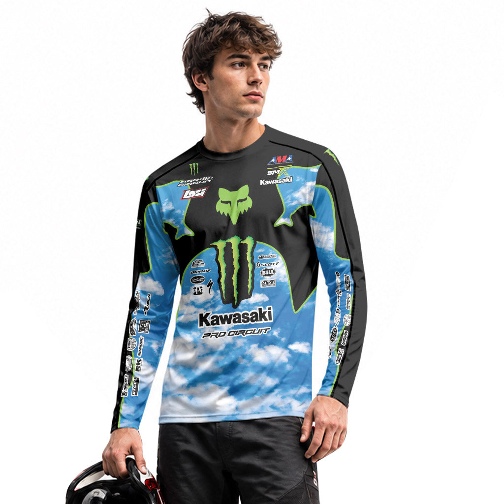 Seth Hammaker 43 Blue Sky Long Sleeve Motocross Jersey