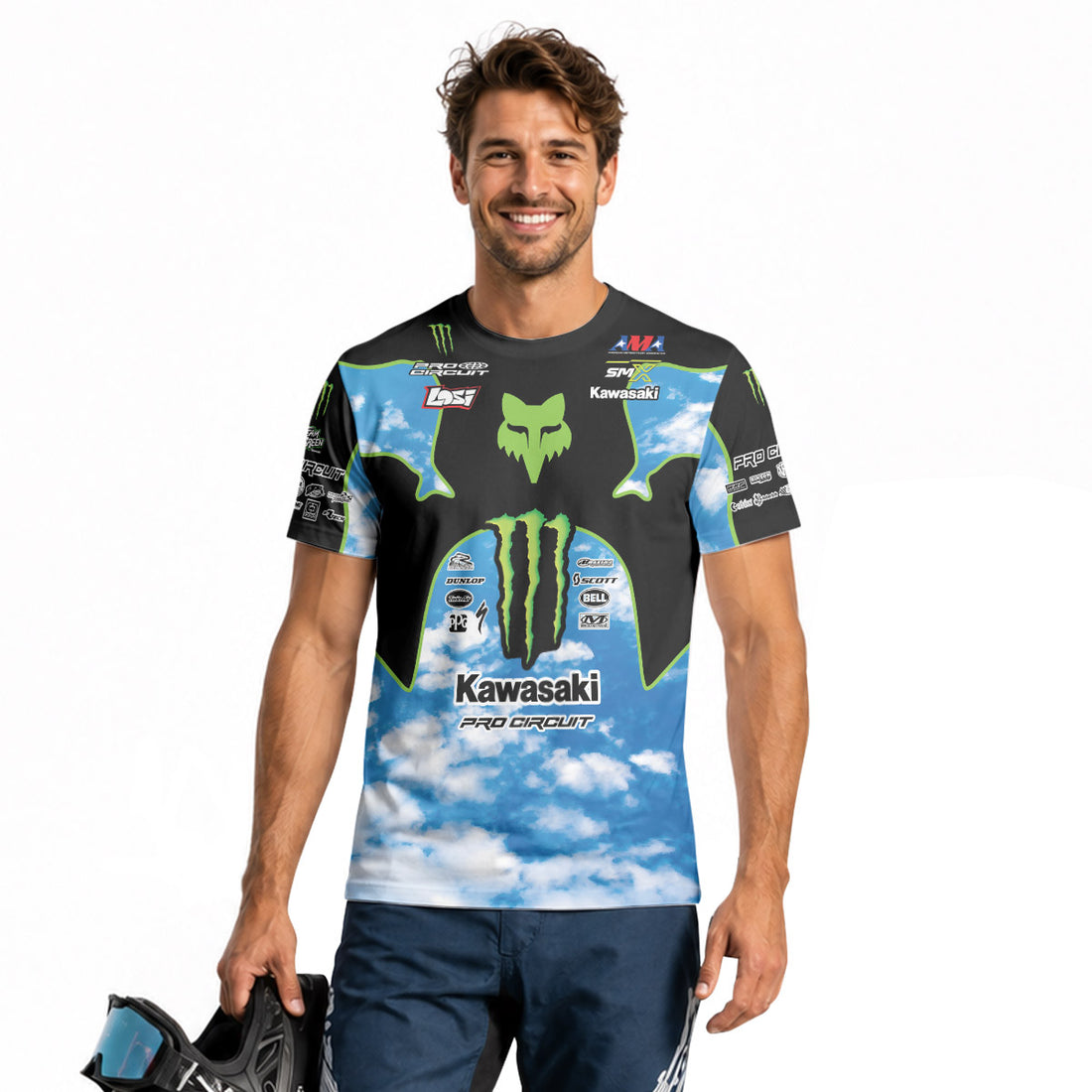 Seth Hammaker 43 Blue Sky Short Sleeve Motocross Jersey